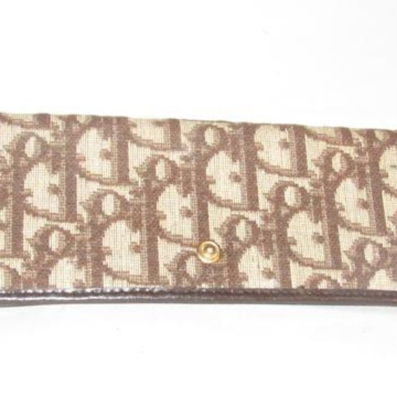 Dior Brown 'Trotter' Print Canvas Mirror Comb Case - Picture 2 of 12